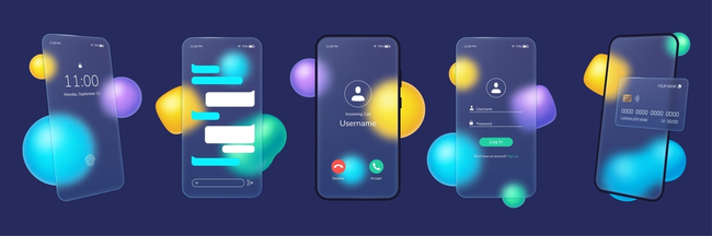 web design trends - forested glass