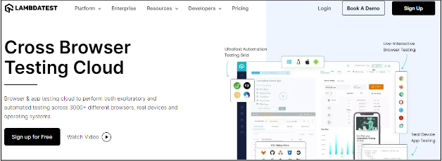Lambda Test - Testing Responsiveness of a Website