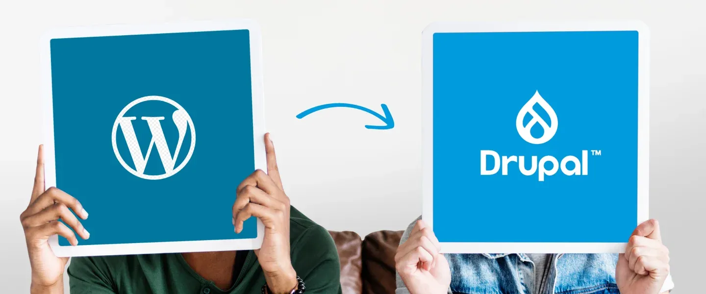 Should I plan to move my Wordpress Website into the Latest Drupal version? - Banner